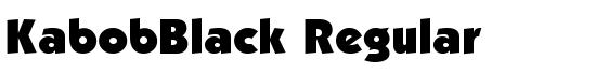 KabobBlack Regular - Download Thousands of Free Fonts at FontZone.net