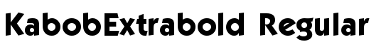 KabobExtrabold Regular - Download Thousands of Free Fonts at FontZone.net