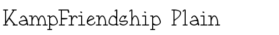 KampFriendship Plain - Download Thousands of Free Fonts at FontZone.net