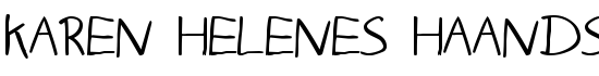 Karen Helenes haandskrift - Download Thousands of Free Fonts at FontZone.net