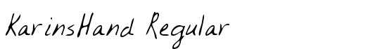 KarinsHand Regular - Download Thousands of Free Fonts at FontZone.net