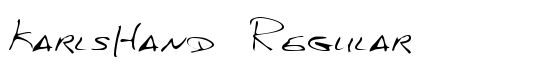KarlsHand Regular - Download Thousands of Free Fonts at FontZone.net