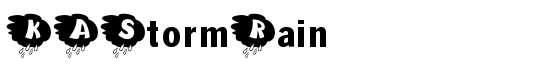KAStormRain - Download Thousands of Free Fonts at FontZone.net