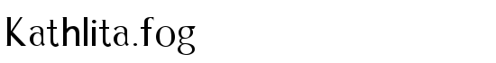 Kathlita.fog - Download Thousands of Free Fonts at FontZone.net