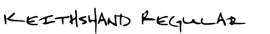 KeithsHand Regular - Download Thousands of Free Fonts at FontZone.net