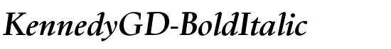 KennedyGD-BoldItalic - Download Thousands of Free Fonts at FontZone.net