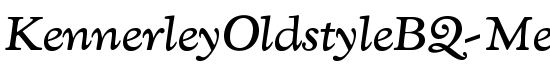 KennerleyOldstyleBQ-MediumItalic - Download Thousands of Free Fonts at FontZone.net