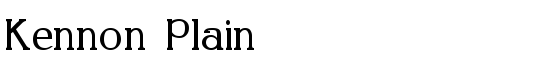 Kennon Plain - Download Thousands of Free Fonts at FontZone.net