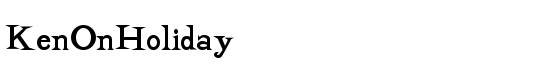 KenOnHoliday - Download Thousands of Free Fonts at FontZone.net