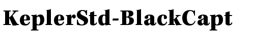 KeplerStd-BlackCapt - Download Thousands of Free Fonts at FontZone.net