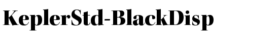 KeplerStd-BlackDisp - Download Thousands of Free Fonts at FontZone.net