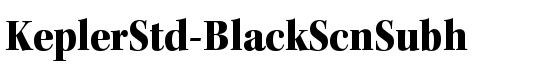 KeplerStd-BlackScnSubh - Download Thousands of Free Fonts at FontZone.net