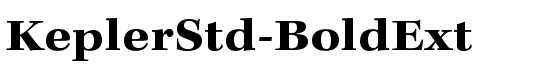 KeplerStd-BoldExt - Download Thousands of Free Fonts at FontZone.net