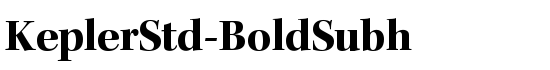 KeplerStd-BoldSubh - Download Thousands of Free Fonts at FontZone.net
