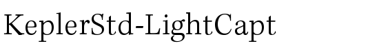 KeplerStd-LightCapt - Download Thousands of Free Fonts at FontZone.net