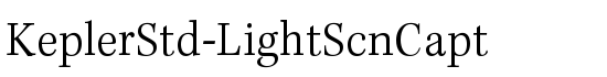 KeplerStd-LightScnCapt - Download Thousands of Free Fonts at FontZone.net