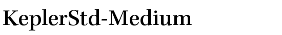 KeplerStd-Medium - Download Thousands of Free Fonts at FontZone.net