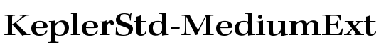 KeplerStd-MediumExt - Download Thousands of Free Fonts at FontZone.net