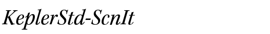 KeplerStd-ScnIt - Download Thousands of Free Fonts at FontZone.net