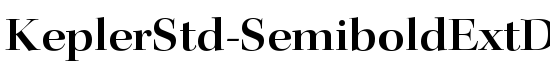 KeplerStd-SemiboldExtDisp - Download Thousands of Free Fonts at FontZone.net