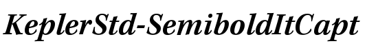 KeplerStd-SemiboldItCapt - Download Thousands of Free Fonts at FontZone.net