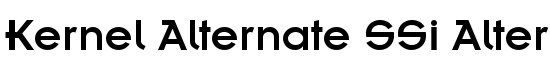 Kernel Alternate SSi Alternate - Download Thousands of Free Fonts at FontZone.net