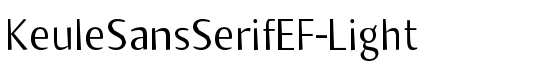 KeuleSansSerifEF-Light - Download Thousands of Free Fonts at FontZone.net