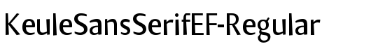 KeuleSansSerifEF-Regular - Download Thousands of Free Fonts at FontZone.net