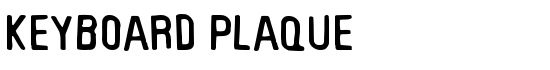 Keyboard Plaque - Download Thousands of Free Fonts at FontZone.net