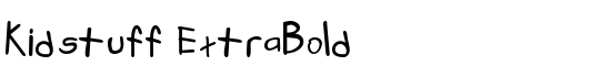 Kidstuff ExtraBold - Download Thousands of Free Fonts at FontZone.net