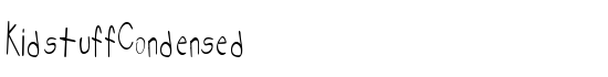 KidstuffCondensed - Download Thousands of Free Fonts at FontZone.net