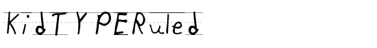 KidTYPERuled - Download Thousands of Free Fonts at FontZone.net
