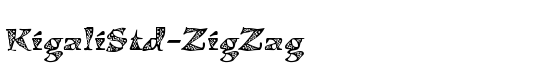 KigaliStd-ZigZag - Download Thousands of Free Fonts at FontZone.net