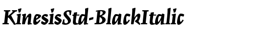 KinesisStd-BlackItalic - Download Thousands of Free Fonts at FontZone.net
