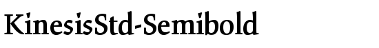 KinesisStd-Semibold - Download Thousands of Free Fonts at FontZone.net