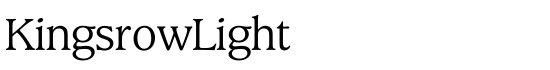 KingsrowLight - Download Thousands of Free Fonts at FontZone.net