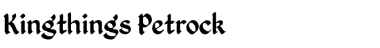 Kingthings Petrock - Download Thousands of Free Fonts at FontZone.net