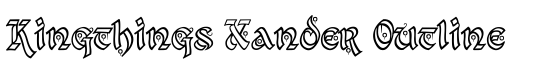 Kingthings Xander Outline - Download Thousands of Free Fonts at FontZone.net
