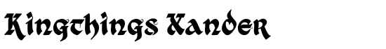 Kingthings Xander - Download Thousands of Free Fonts at FontZone.net