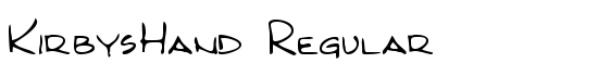 KirbysHand Regular - Download Thousands of Free Fonts at FontZone.net