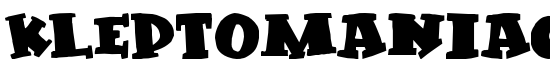 Kleptomaniac - Download Thousands of Free Fonts at FontZone.net