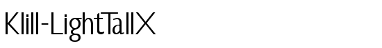 Klill-LightTallX - Download Thousands of Free Fonts at FontZone.net