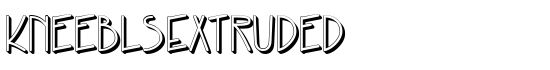 KneeblsExtruded - Download Thousands of Free Fonts at FontZone.net