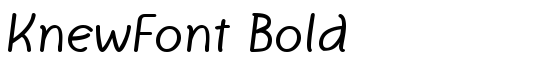 KnewFont Bold - Download Thousands of Free Fonts at FontZone.net