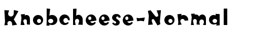 Knobcheese-Normal - Download Thousands of Free Fonts at FontZone.net