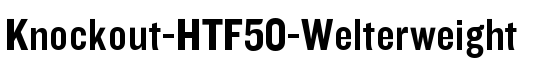 Knockout-HTF50-Welterweight - Download Thousands of Free Fonts at FontZone.net