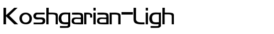 Koshgarian-Ligh - Download Thousands of Free Fonts at FontZone.net