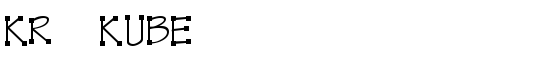 KR Kube - Download Thousands of Free Fonts at FontZone.net