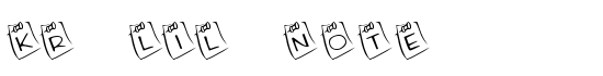 KR Lil Note - Download Thousands of Free Fonts at FontZone.net
