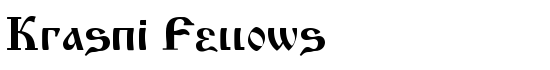 Krasni Fellows - Download Thousands of Free Fonts at FontZone.net